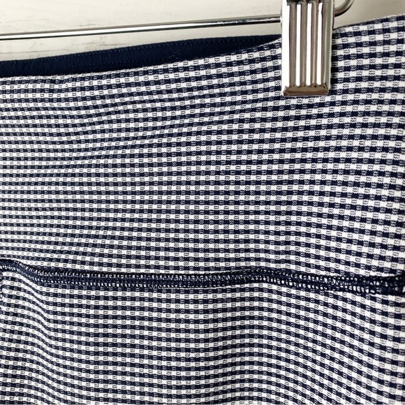Lululemon Wunder Under Crop II Gingham Luon White Black 6 - Picture 5 of 9